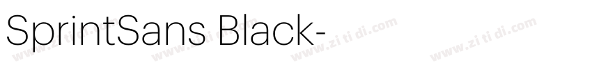 SprintSans Black字体转换